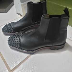 Christian Louboutin men's spiked boots 10.5 worn 1 time